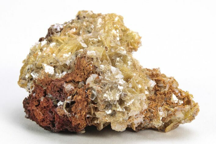 Yellow Wulfenite Crystal Cluster - Nevada #214828
